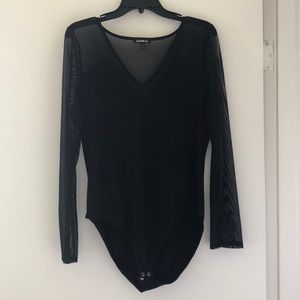 Express Sheer Long Sleeved Bodysuit